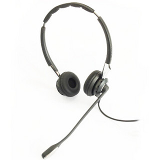 捷波朗(Jabra)双耳话务耳机头戴式耳机客服耳机呼叫中心耳麦Biz 2400II QD被动降噪可连电话不含连接线
