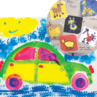 贝碧欧（Pebeo）儿童魔力水粉颜料 法国品牌创意涂鸦装饰绘画颜料4色 40ml彩盒套装 059400C