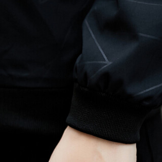 南极人（Nanjiren）夹克男装上衣外套韩版修身运动棒球服  NJR9991 黑色 L码