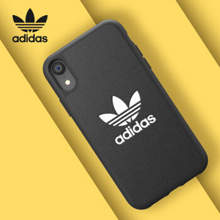 adidas（阿迪达斯）新品苹果iPhone XR 6.1英寸手机壳保护套 时尚三叶草经典系列 黑色