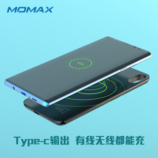 摩米士（MOMAX）苹果X/XS磁吸无线充电宝 iPhoneX/XS磁吸移动电源背夹电池 分离式充电背夹 风暴黑