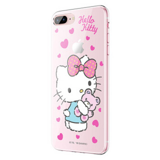 Hello Kitty iPhone8 plus/7Plus手机壳 苹果8plus卡通保护套 全包透明硅胶防摔软壳 小熊凯蒂