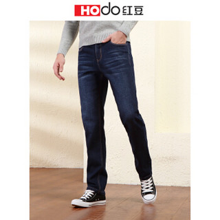 Hodo 红豆 牛仔裤男时尚休闲系列水洗直筒牛仔裤 HWD6K5659