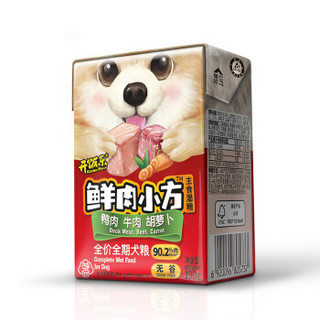 KitchenFlavor 开饭乐 肉小方190g鸭肉牛肉狗粮伴侣犬湿粮全价全期犬粮肉含量90%