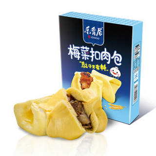 乐肴居 梅菜扣肉包 360g（6只装 点心 包子 速冻食品）