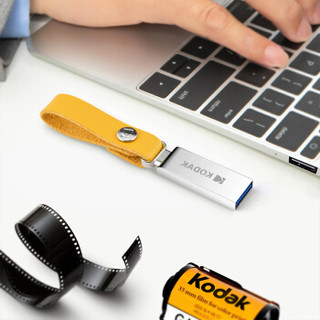 Kodak 柯达 64GB USB3.1高速U盘全金属创意学生办公电脑U盘车载360全景记录仪优盘K123