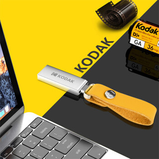 Kodak 柯达 64GB USB3.1高速U盘全金属创意学生办公电脑U盘车载360全景记录仪优盘K123