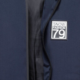 卡帝乐鳄鱼 (CARTELO) 夹克男士棒球领2018新款薄款时尚棒球服风衣外套男装 03蓝色 XL