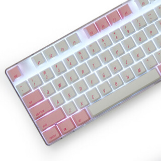 魔蛋（magicforce）108键机械键盘键帽 PBT材质 热升华 晶粉色