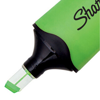 锐意（Sharpie）荧光笔/记号笔 透明式笔头 绿色美国进口办公学生用彩色重点标记笔