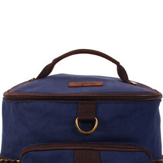 Discovery 多功能行李包帆布书包女韩版双肩包男健身背包三用旅行背包 DHF64687 蓝色