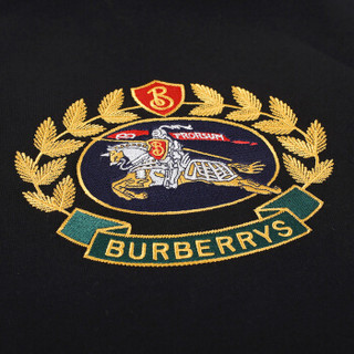 BURBERRY 博柏利 混纺典藏绣标宽松连帽衫 80029331 S