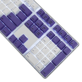 魔蛋（magicforce）108键机械键盘键帽 PBT材质 热升华 紫白