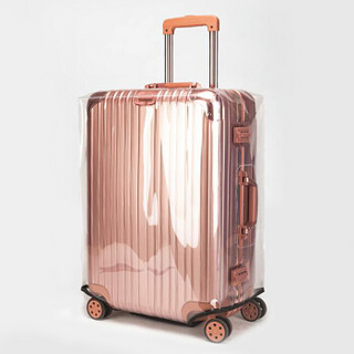 四万公里 透明PVC旅行箱保护套行李箱套拉箱防尘罩加厚耐磨托运套 SW2025 适用于22寸拉杆箱