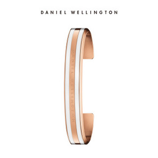 丹尼尔惠灵顿（DanielWellington）新品 金色手镯饰品简约百搭dw男女开口中号手镯 dw手镯DW00400005