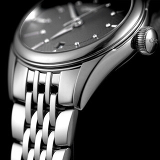 ORIS豪利时瑞士手表 文化系列艺术家日历腕表 黑盘钢带自动机械表女表 黑盘钢带56177224053MB