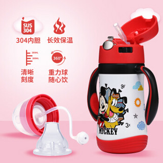 Disney 迪士尼 WD-3275 304不锈钢保温杯 320ml 紫色