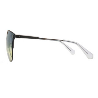 卡文克莱（Calvin Klein）太阳镜 男女款半框金属渐变金镜框树脂镜片偏光墨镜 CKJ172SAF 970 65mm