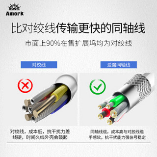 爱魔 Type-C扩展坞 USB-C转HDMI/VGA转换器 PD充电转接头数据线 苹果MacBook华为P20 Pro投屏拓展坞