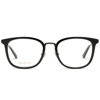 GUCCI 古驰 eyewear 男款光学镜架 板材光学镜架 GG0412OK-002 黑色镜框 53mm