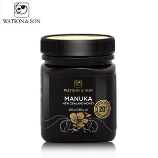 沃森（Watson&son）麦卢卡蜂蜜 MANUKA 20+250g/瓶manuka honey纯蜂蜜新西兰进口蜂蜜