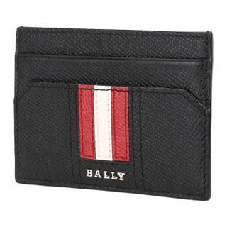 BALLY 巴利 BALLY 巴利 男士 黑红白拼色 皮质卡包 TACLIPOS LT 10