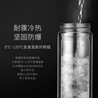 Bestjoy 富光拾喜 FGBE02-350 高硼硅玻璃杯 350ml 黑色