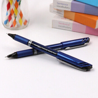 日本派通（Pentel）速干中性笔商务签字笔考试专用水笔0.5mmBLN25黑色 2支装