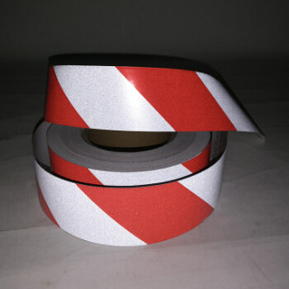 趣行 红白双色斜纹反光条 宽4cm长45.