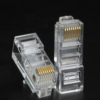 法百康 (FABAIKANG ) FBK-502  超五类非屏蔽水晶头 纯铜镀金 RJ45水晶头  8P8C电脑网线连接头  100颗/盒