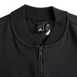adidas 阿迪达斯 女子 型格系列 JKV KN BOMBER 运动 夹克 DT2405 黑色 L码