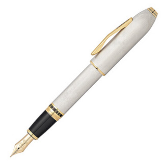 高仕（CROSS）钢笔/签字笔金属笔夹 高端轻奢商务办公礼品笔 男女通用 名铸125系列 镀铂金金夹