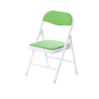 鲸伦（KINGRUNNING）家用折叠椅 靠背椅 儿童简约折叠凳 陪护椅 休闲椅 粉色