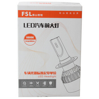 FSL 佛山照明 LED大灯明道系列-HB4(9006)汽车灯泡大灯近光灯远光灯2支装炫白光12V30W 6000K包安装