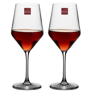 洛娜（RONA）红酒杯 高脚葡萄酒杯波尔多红酒杯 红酒具 无铅水晶杯酒具2只装（ 520ml*2）