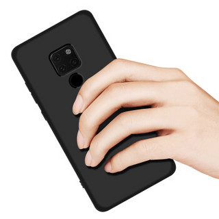 KOLA 华为Mate20手机壳 微砂硅胶防摔软壳保护套 黑色