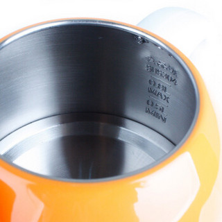 北欧欧慕（nathome）电水壶热水壶 304不锈钢家用烧水壶 调温保温二合一 NSH0801阳橙色