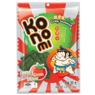 泰国进口 相扑手 Konomi  番茄味 脆紫菜 36g/袋 休闲零食