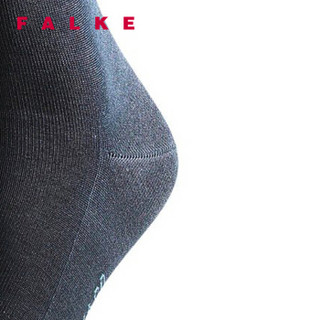 FALKE 德国鹰客 Tiago 丝光棉罗纹商务正装长中筒男袜 深蓝色dark navy 41-42 14662-6370-41