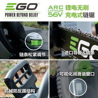 EGO CS1604 56V锂电充电链锯 伐木锯手提小型切割机锯子