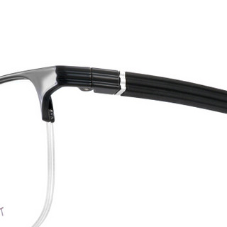 CHARMANT/夏蒙眼镜框 Z钛系列男款黑色半框Z钛光学眼镜架 ZT19876 BK 54mm