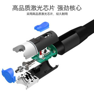 LIJIA 礼嘉 LJ-HG005 红光笔5公里1MW光纤测试笔 光纤故障镭射红光源测试仪通光笔/打光笔 通用SC/FC/ST接头冷接子