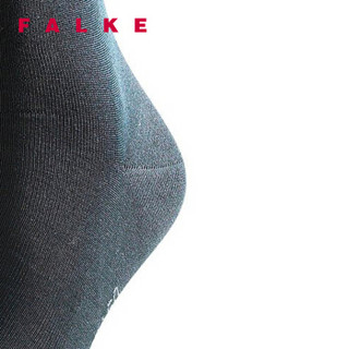 FALKE 德国鹰客 Tiago 丝光棉罗纹商务正装长中筒男袜 黑色black 41-42 14662-3000-41