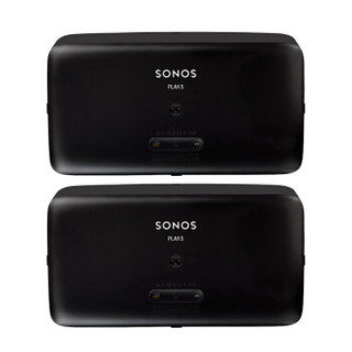 SONOS PLAY:5家庭智能音响系统 立体声对 支持AirPlay2 Wifi连接 无线家用音箱（黑色）