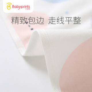 Babyprints 婴儿隔尿垫 新生儿防水透气竹纤维护理垫 针织印花 大号1条装