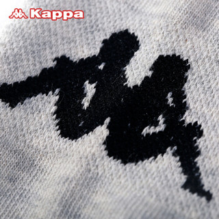 kappa 卡帕袜子男士时尚个性船袜短袜运动袜KP8W13（3双装）黑/藏蓝/浅灰 均码