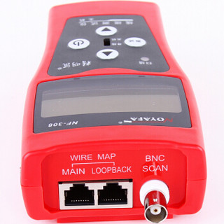 精明鼠（NOYAFA）LCD显示线缆测试仪 NF-308 多功能网络抗干扰巡线仪 端口闪烁测线仪 无噪音寻线器