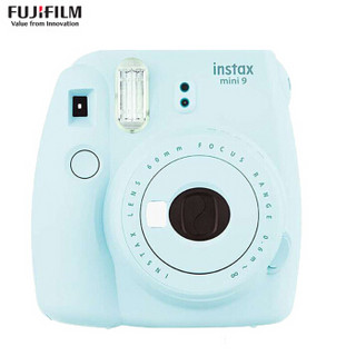 富士（FUJIFILM）INSTAX 一次成像 MINI9冰霜蓝限量礼盒套装（含10张胶片）