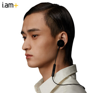 i.am+ Buttons Ceramic 陶瓷版 无线运动蓝牙耳机 磁吸入耳式可通话耳机 黑色