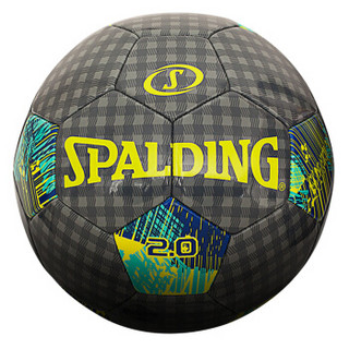 斯伯丁(SPALDING)CLASSIC 2.0系列灰/荧光色5号机缝足球64-953Y